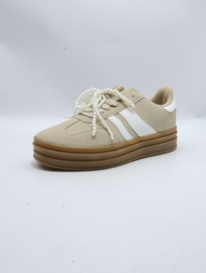 Buty sportowe damskie na płaskim (36-41) 24040 BEIGE