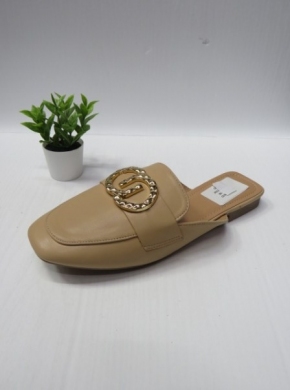 Klapki damskie na płaskim (36-41) JN112 KHAKI
