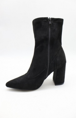 Botki damskie na obcasie (36-41) HBL-58 BL/SU