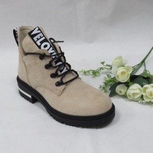 Botki damskie ocieplane na płaskim (36-41) NC1286 BEIGE