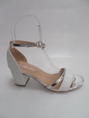 Sandały damskie na obcasie (36-41) A3076 SILVER