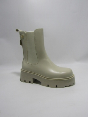 Botki damskie ocieplane na obcasie (36-41) 52058 BEIGE