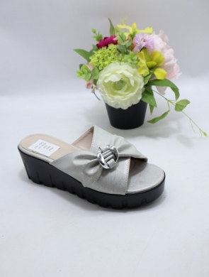 Klapki damskie na koturnie (36-41) NS02 SILVER