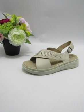 Sandały damskie na płaskim (36-42) 21294-4 BEIGE