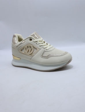 Buty sportowe damskie na płaskim (36-41) 6208-3 BEIGE