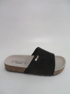 Klapki damskie na płaskim (36-41) 0509 BLACK