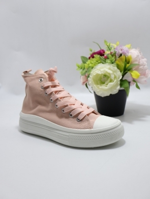 Trampki damskie na płaskim (36-41) PC13 PINK