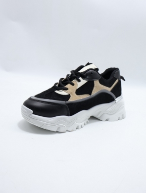 Sneakersy damskie (36-41) BK640 BL/CAMEL