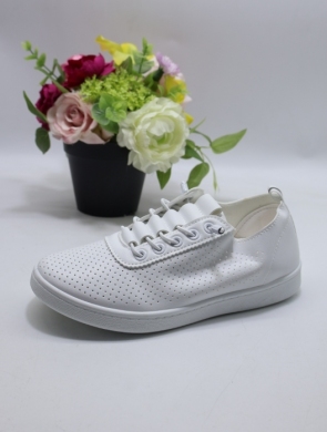 Buty sportowe damskie na płaskim (36-41) 8216-4 WHITE