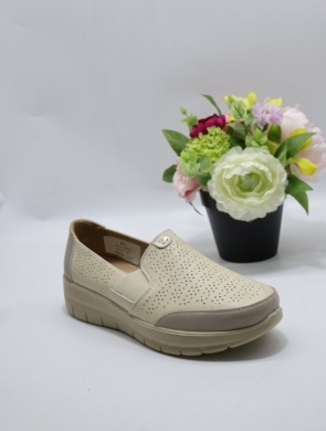 Półbuty damskie na płaskim (36-41) 28516 BEIGE