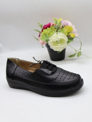 Półbuty damskie na płaskim (39-43) DTA2-01 BLACK