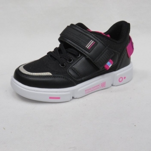 Buty sportowe dziewczęce (27-32) P807 BLACK/PEACH