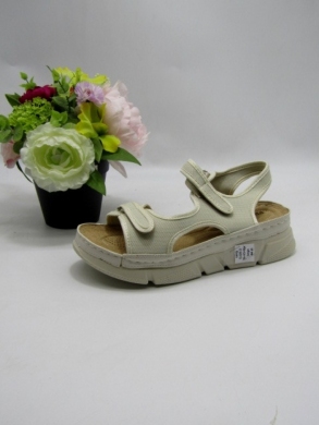 Sandały damskie na koturnie (39-43) DJ26-2 BEIGE