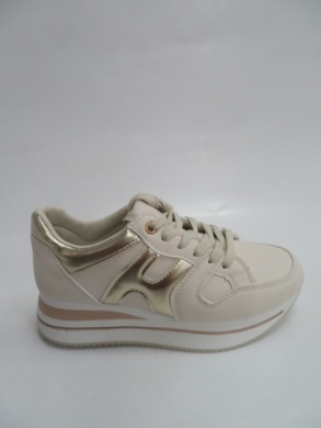 Buty sportowe damskie na płaskim (36-41) 1733 BEIGE