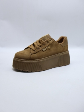 Buty sportowe damskie na płaskim (36-41) 6453 CAMEL