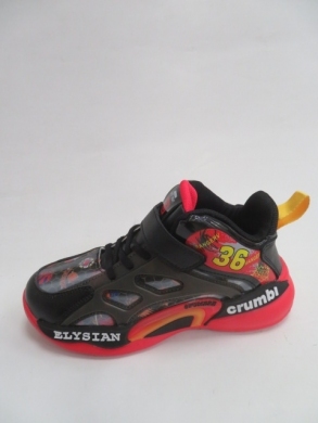 Buty sportowe dziewczęce (32-37) L354 BLACK/RED