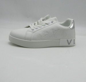 Buty sportowe damskie na płaskim (36-41) MB151 WHITE/SILVER