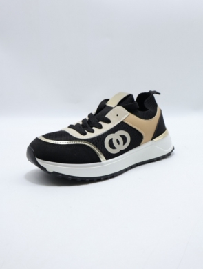 Buty sportowe damskie na płaskim (36-41) EV403 BLACK
