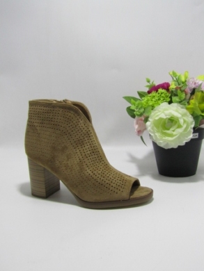 Botki damskie na obcasie (36-41) G23151 KHAKI