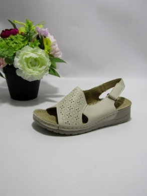 Sandały damskie na płaskim (36-41) K01-3 BEIGE
