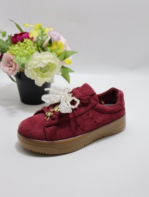 Buty sportowe damskie na płaskim (36-41) 8991 WINE
