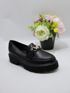 Mokasyny damskie na płaskim (36-41) YDF-33 BLACK