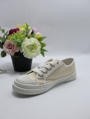 Trampki damskie na płaskim (36-41) PC19 BEIGE