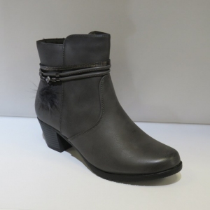 Botki damskie ocieplane na obcasie (36-41) LM1830-5