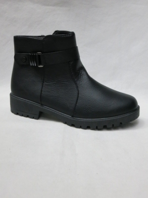 Botki damskie ocieplane na płaskim (36-41) XCHE-07 BLACK