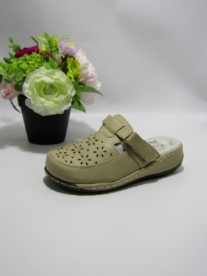 Klapki damskie na koturnie (36-42) 9710 BEIGE