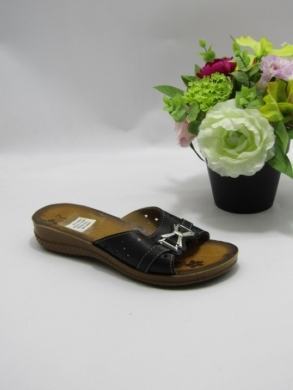 Klapki damskie na koturnie (36-41) 7721 BLACK