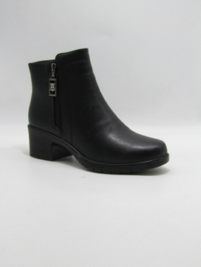 Botki damskie ocieplane na obcasie (37-42) 7112-1 BLACK