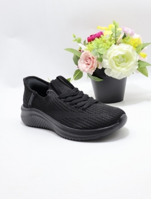 Buty sportowe damskie na płaskim (36-41) AD637 BLACK
