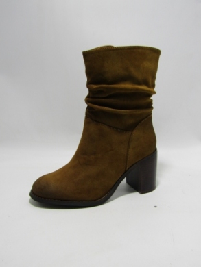 Botki damskie ocieplane na obcasie (36-41) M725 CAMEL