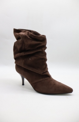 Botki damskie na szpilce (36-41) 52268 BROWN