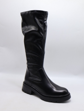 Kozaki damskie na płaskim (36-41) 9260 BLACK