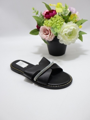 Klapki damskie na płaskim (36-41) GH5138 BLACK
