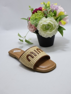 Klapki damskie na płaskim (36-41) CL-33 CAMEL