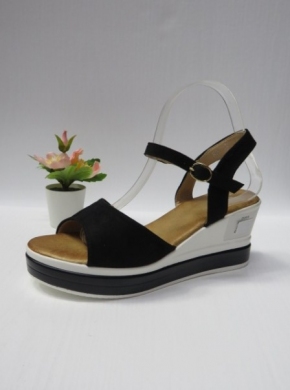 Sandały damskie na koturnie (36-41) R36 BLACK