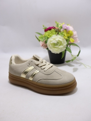 Buty sportowe damskie na płaskim (36-41) K1758 BEIGE