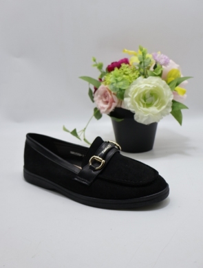 Mokasyny damskie na płaskim (36-41) 82060 BLACK