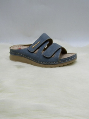 Klapki damskie na płaskim (36-41) 3024 BLUE