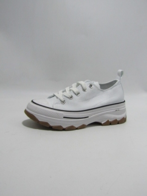 Trampki damskie na płaskim (36-41) EV-99 WHITE