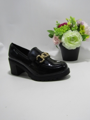 Mokasyny damskie na koturnie (36-41) 5022 BLACK