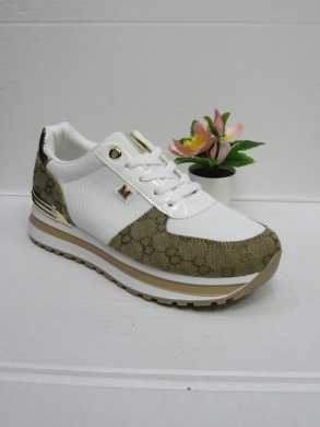 Buty sportowe damskie na płaskim (36-41) J-122 CAMEL