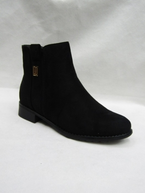Botki damskie ocieplane na płaskim (36-41) H2178A BLACK