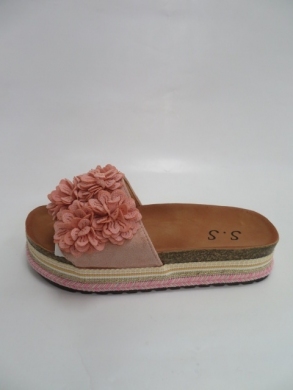 Klapki damskie na koturnie (36-41) TZ62 PINK