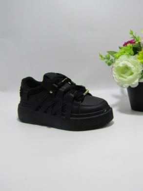 Buty sportowe damskie na płaskim (36-41) 8927 BLACK
