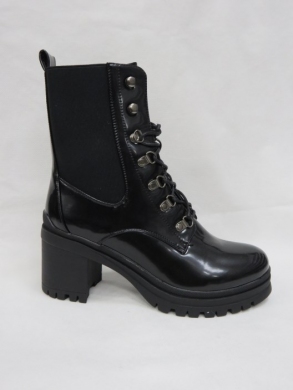 Botki damskie ocieplane na obcasie (36-41) H2186 BLACK