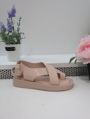 Sandały damskie na płaskim (36-41) NN130 BEIGE